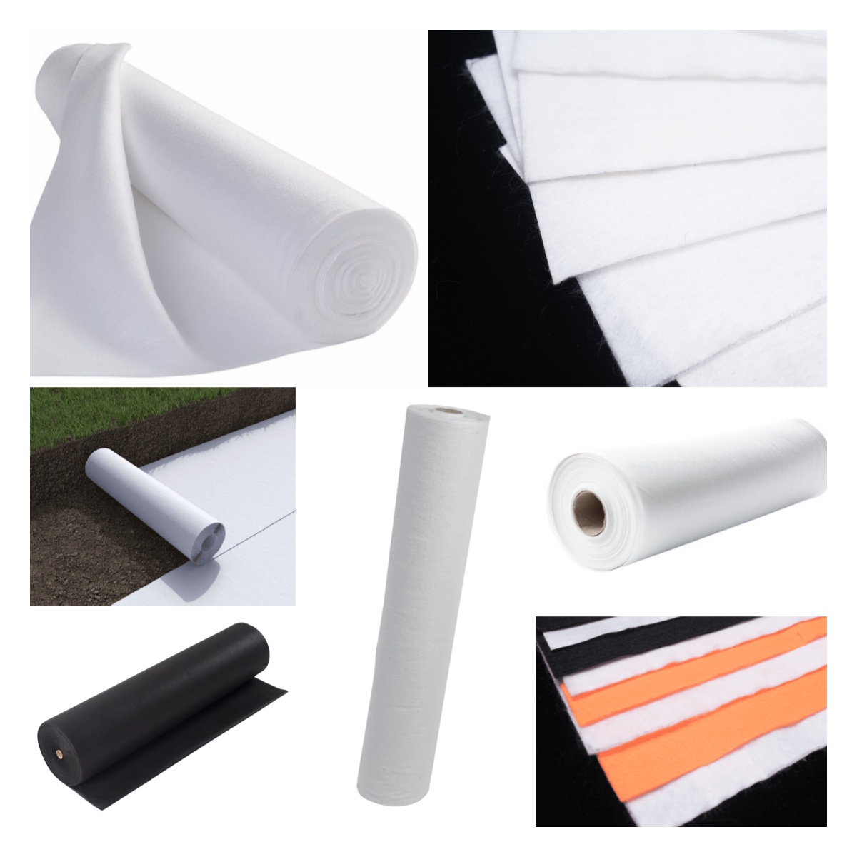 Non woven geotextile drainage fabric